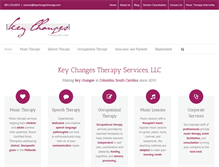 Tablet Screenshot of keychangesmusictherapy.com